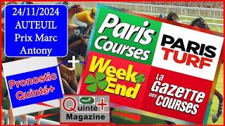 PRIX MARC ANTONY, AUTEUIL, quinté+ du 24 Novembre 2024