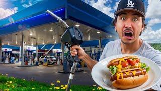 Eating at Gas Stations For 24 Hours... (this can't be real)