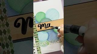 Easy Front Page Design for Journal  #shorts #nhuandaocalligraphy #frontpage
