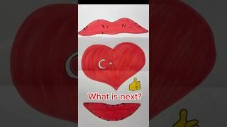 Drawing emojimix #drawing #emoji #flag #turkey #trending #shorts #art #kiss #challenge #satisfying