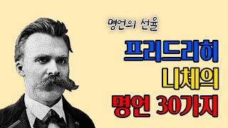 프리드리히 니체의 명언 30가지 | 인생명언 | 삶의지혜 | 처세 | 서양철학 | 오디오북