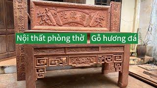Combo Nội thất phòng thờ gỗ Hương Đá |Đồ gỗ Hiệp Hà