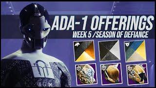 Destiny 2: Ada-1 Shaders and Armor Review! | Week 5 | Lightfall