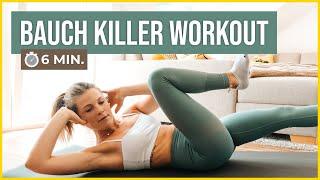 6 Min. intensives Sixpack-Workout | Home-Workout zum mitmachen | HIIT