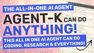 Agent-K : This Self-Evolving AI AGENT can do EVERYTHING! (Generate Apps, Code, RAG, etc.)