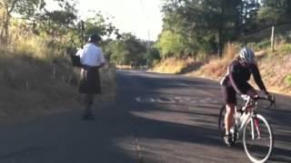 Bagpiper on Mt. Veeder