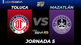 Resumen y Goles | Toluca vs Mazatlán | Grita México A21 - Jornada 5 | LIGA BBVA MX