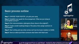 vgmtogether 2021, Day 2 - Panels - Creating an Arrangement from a Lead Sheet