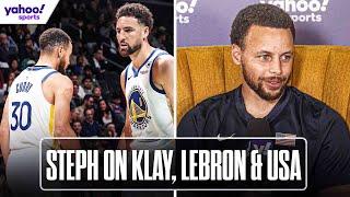 STEPH CURRY on Klay leaving, LEBRON & Team USA | Yahoo Sports