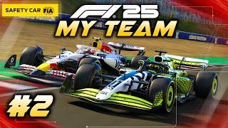 F1 25 MY TEAM CAREER Part 2: GREAT AI BATTLES! FIRST SAFETY CAR!