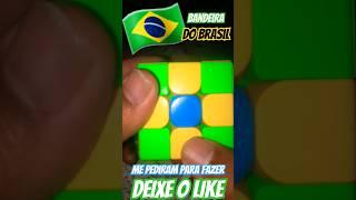 Me pediram para fazer a bandeira do brasil #shorts #brasil #cubo video