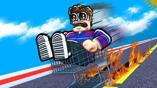 getting the ROBLOX MAX SPEED but in a shopping cart