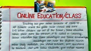 Online Education Report /Essay In English | Online Class Essay  | Online Education During Lockdown