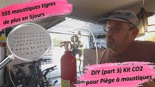 DIY (part 3 ) kit co2 pour piège à moustiques et 555 moustiques de plus en 5 jours