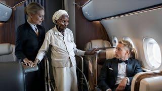 Rich Man Gave up his First-Class Seat For old lady , Then She Did THIS!