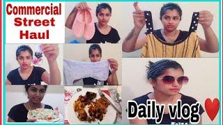 Daily vlog ️| commercial street shopping haul | pizza  recipe | zaitoon restaurant buffet