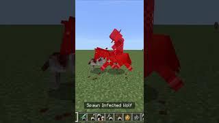 Villager Horse Vs Infected Wolf In Minecraft #shorts