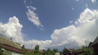 Таймлапс небо в деревне