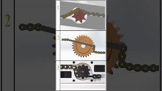 Mechanism for reverse motion#newdesign #chain #mechanism #mechanical #engineering #cadcam #cad #3d