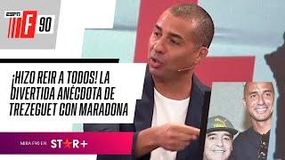 ¡HIZO REIR A TODOS! La DIVERTIDA ANÉCDOTA de DAVID TREZEGUET y DIEGO MARADONA