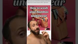 How to wash your bamboo underwear