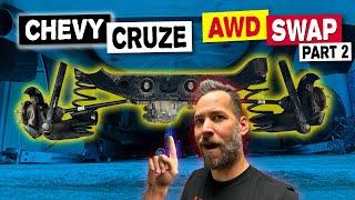 AWD Chevy Cruze Swap Part 2 - 1.8 Turbo Project - Rear Suspension and Differential Using Trax Parts