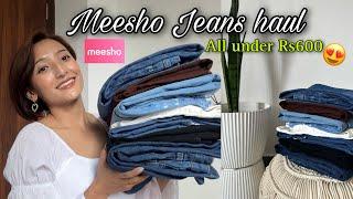 Meesho Jean's haulUnder Rs600🫶Best finds🫰Must haves in your wardrobe️Try onGangtok,Sikkim️