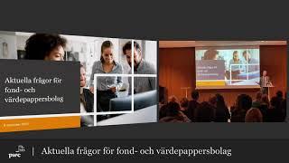 Aktuella frågor för fond- och värdepappersbolag - hybridseminarium