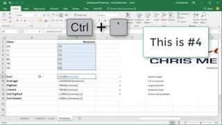 Six Excel Intermediate and Advanced features in 5 minutes by Chris Menard