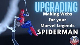 Making Spiderman Webs for Marvel Legends 6 Inch Action Figure Tutorial