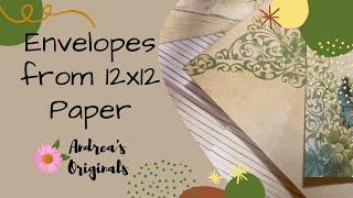 12 x 12 Paper | We R Memory Keepers Envelope Punch Board | No-Cut Large Envelopes!