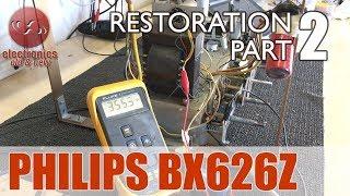 Philips BX626 tube radio restoration - Part 2. Sort of a "power up".