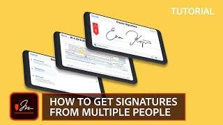 Adobe Sign – How to get signatures from multiple people | Adobe Acrobat