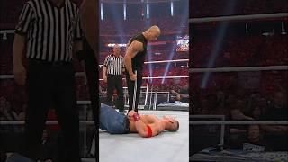 The start of the #WrestleMania saga between The Rock and John Cena was  #Short