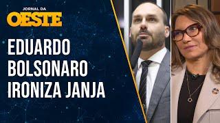 Eduardo Bolsonaro ironiza: 'Imaginem Janja se encontrando com Melania Trump!'