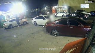 Surveillance video shows men shoot, kill man outside taco truck