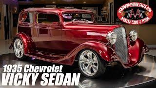 1935 Chevrolet Vicky Sedan Street Rod For Sale Vanguard Motor Sales #73PA