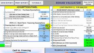 House Rehab and Flip Case Study 1 (Rehab Valuator)