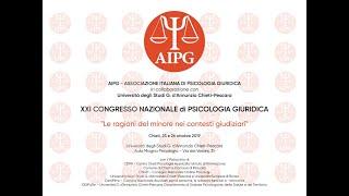 Presentazione XXI Congresso Nazionale di Psicologia Giuridica AIPG