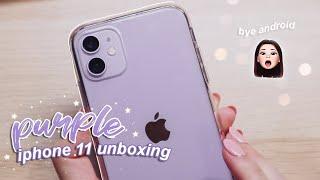 Purple iPhone 11 unboxing 