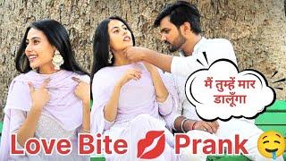 Love Bite Prank On Ankush !! HE GOT ANGRY  !! Sneha Singh