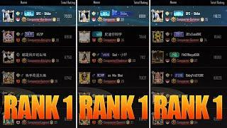 I hit Rank 1 on all 3 Leaderboards in 1 Season of PUBG Mobile