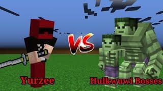 Yurzee vs Hulkwuwi Bosses | Minecraft Mob Battle