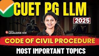 CUET PG LLM 2025 | Most Important Topics of Code of Civil Procedure (CPC)