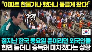 "아파트 한물가나 했더니 둥글게 왔다!" 철지난 한국 동요일 뿐이라던 외국인들 한번 듣더니 중독돼 미치겠다는 상황 l 해외반응 한류