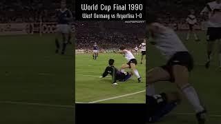 Football World Cup Final 1990 West Germany vs Argentina#shorts