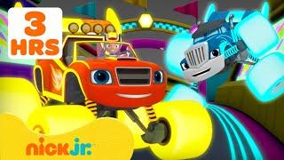 Blaze and the Monster Machines | MARATONA de 3 HORAS de Corridas e Resgates dos Monster Machines! 