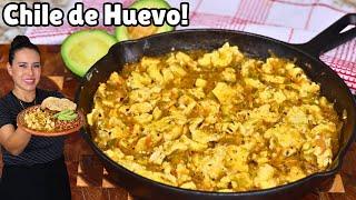 ***NO TE COMPLIQUES TANTO *** Haz CHILE de HUEVO lo mas DELICIOSO para el DESAYUNO |