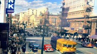 1940s - Street Scenes Los Angeles  in color [60fps, Remastered] w/sound design added