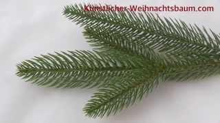 Künstlicher Weihnachtsbaum - Hallerts Zweige, detaillierte Nahaufnahmen